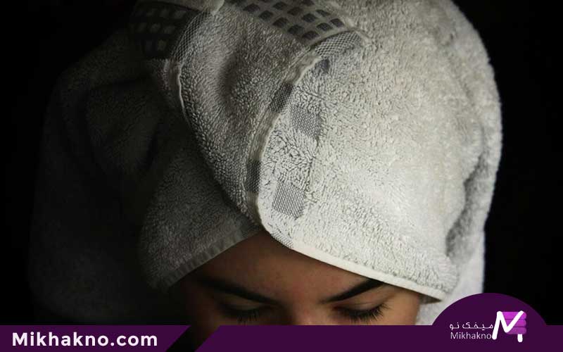 جلوگیری از آسیب رنگ مو به حوله