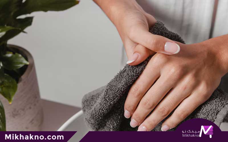بهداشت حوله دستی