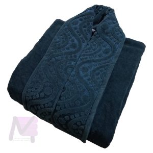 حوله تن پوش موجی یقه ابریشم